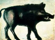 Niko Pirosmanashvili A Black Wild Boar oil painting artist